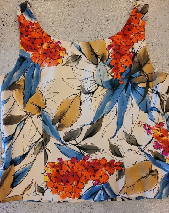 Beautiful vintage 100% silk cami shell blouse. Si… - image 1