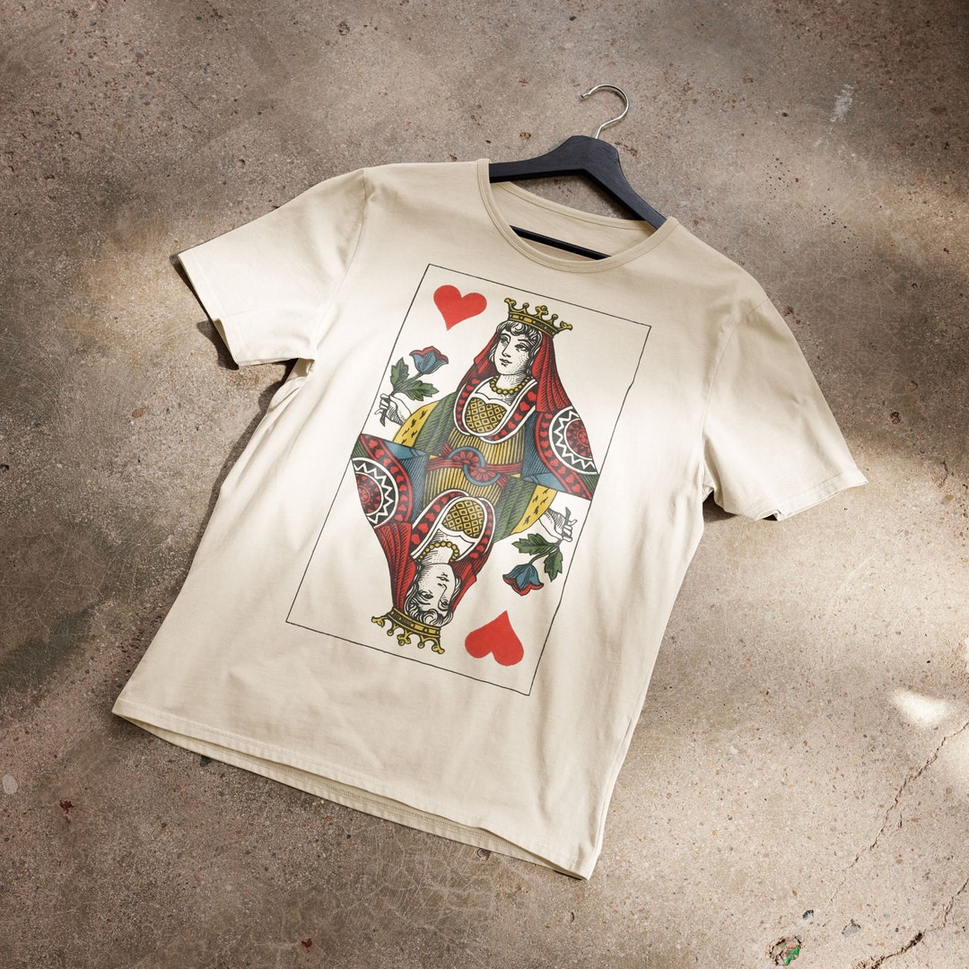 Queen Of Hearts Oversize Shirt Hand Painded