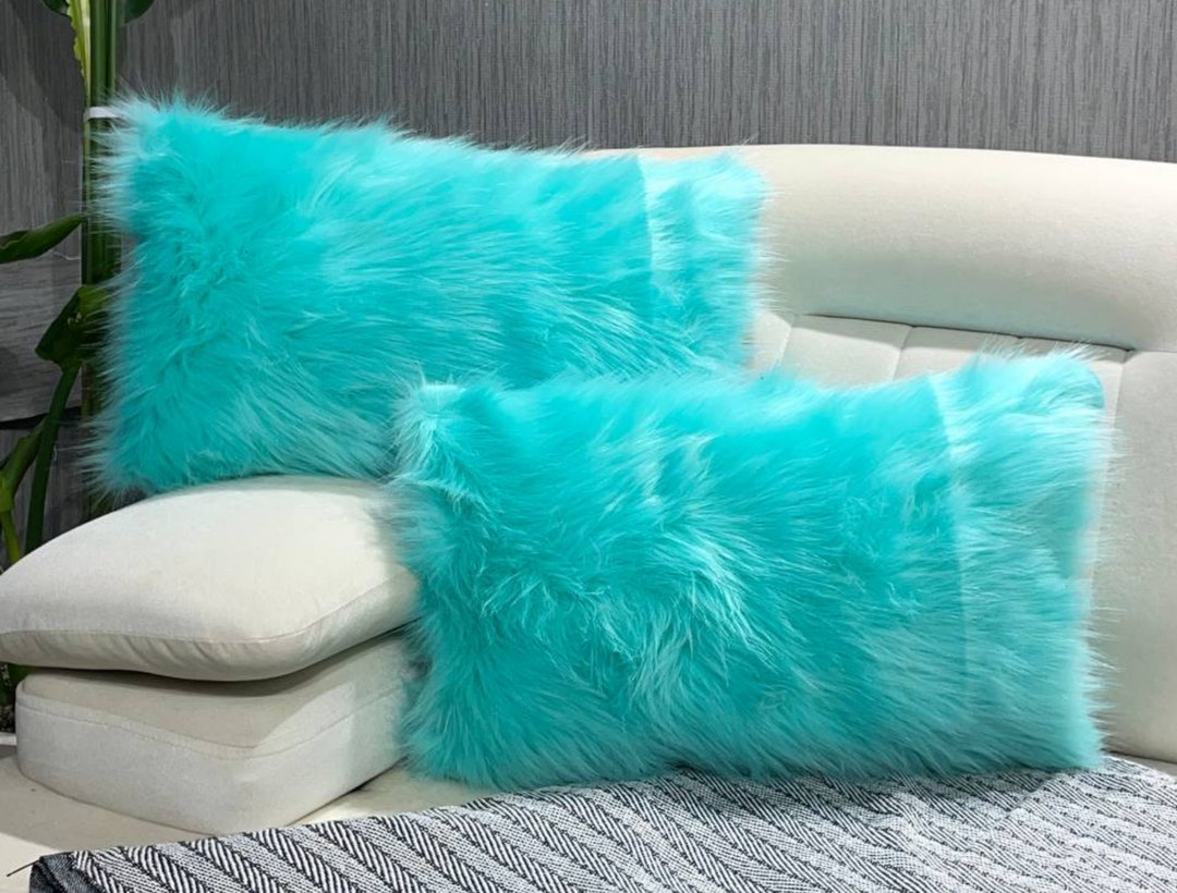 Faux Fur Pillow Faux Fur Pillow Cover Pillow Throw Pillow Etsy