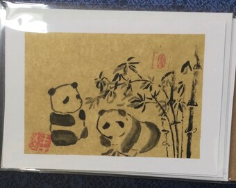 Individually hand painted Pandas