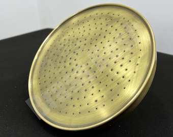 Pomme de douche en bronze faite main - Pomme de douche à effet pluie ronde huilée - Fonctionne à l&#39;extérieur