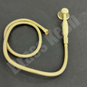 Pu&ograve; includere: Un soffione doccia portatile color oro con un tubo flessibile abbinato. Il soffione ha una piastra di spruzzo rotonda e un'impugnatura strutturata. Il tubo &egrave; a spirale e si collega al soffione e a un raccordo color rame.