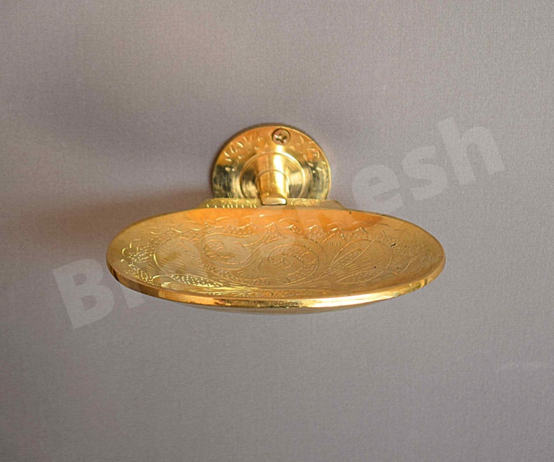 Solid Brass Bathroom Accessories Set Unlacquered Brass Etsy