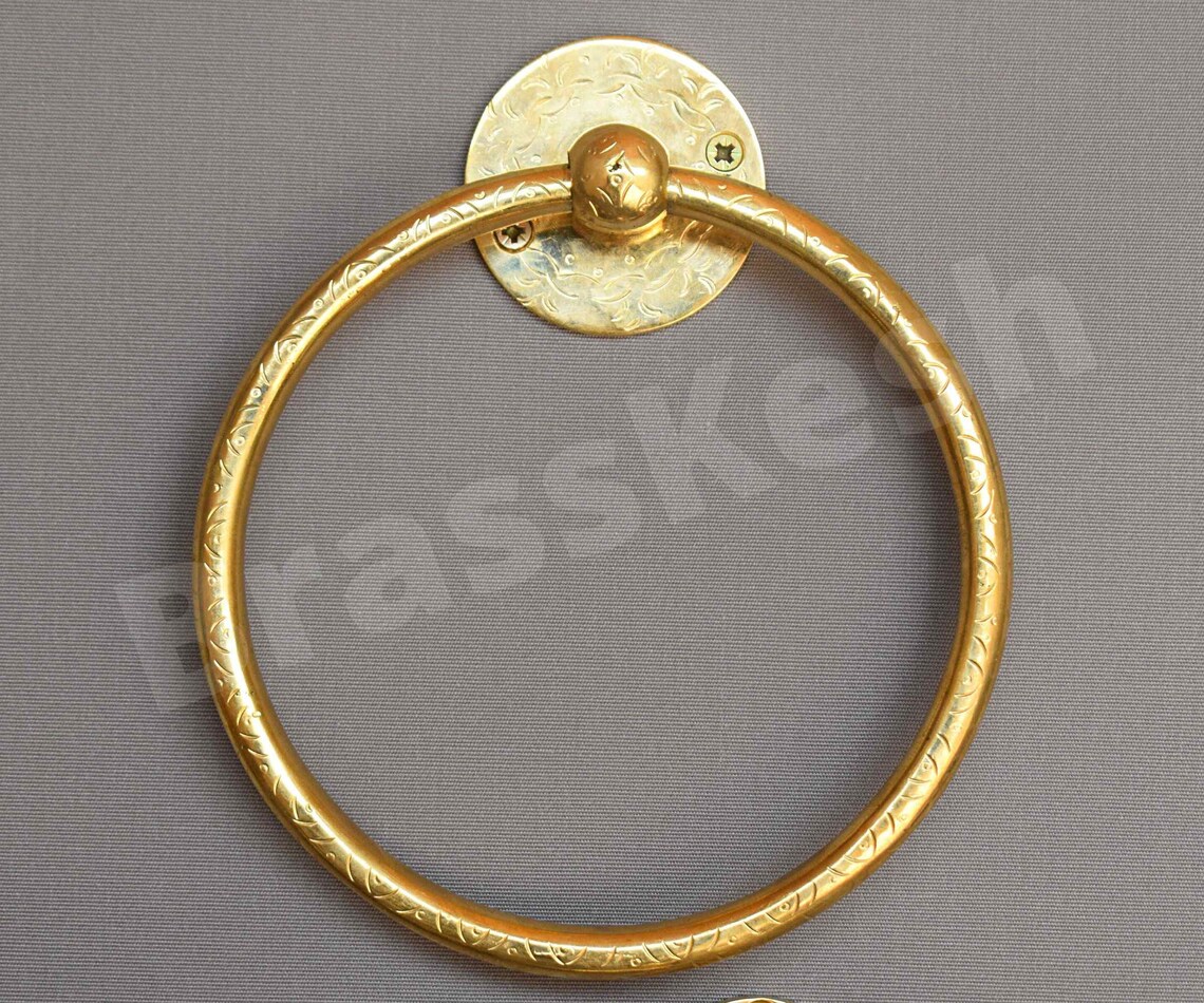 Solid Brass Bathroom Accessories Set Unlacquered Brass Etsy