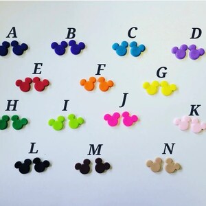 Solid Colored *MICRO* Mickey Studs