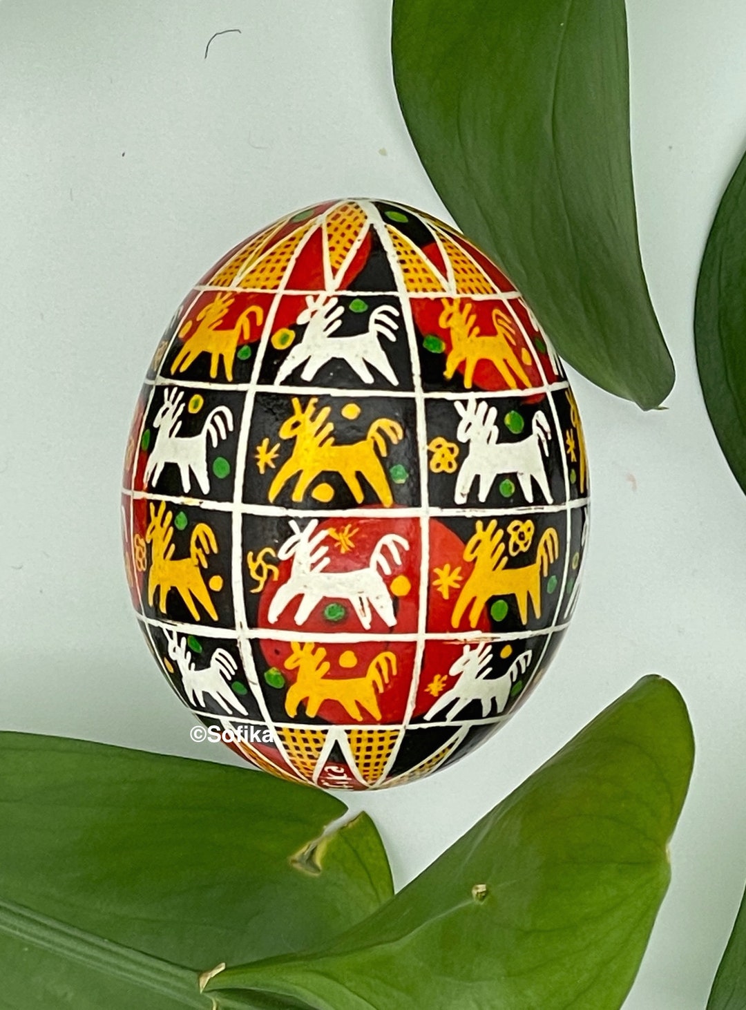 Pysanka Ukrainian Easter Egg by Sofika, - Etsy