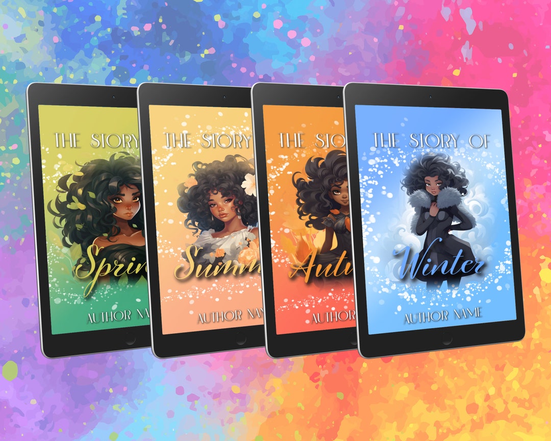 4 Premade Ebook Covers Book Cover Set Ebook Covers Etsy