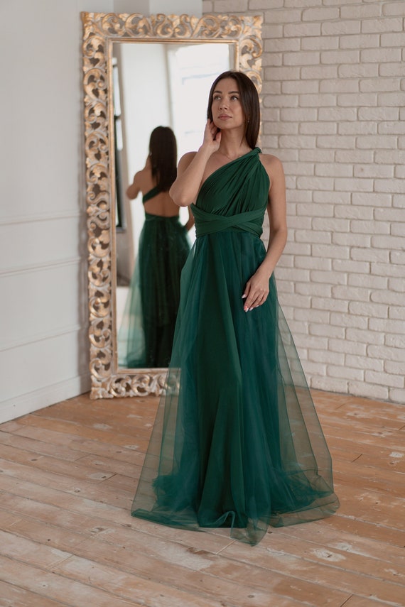 Emerald Green Infinity Dress Emerald Green Bridesmaid Dress - Etsy Emerald Green Infinity Dress Emerald Green Bridesmaid Dress - Etsy