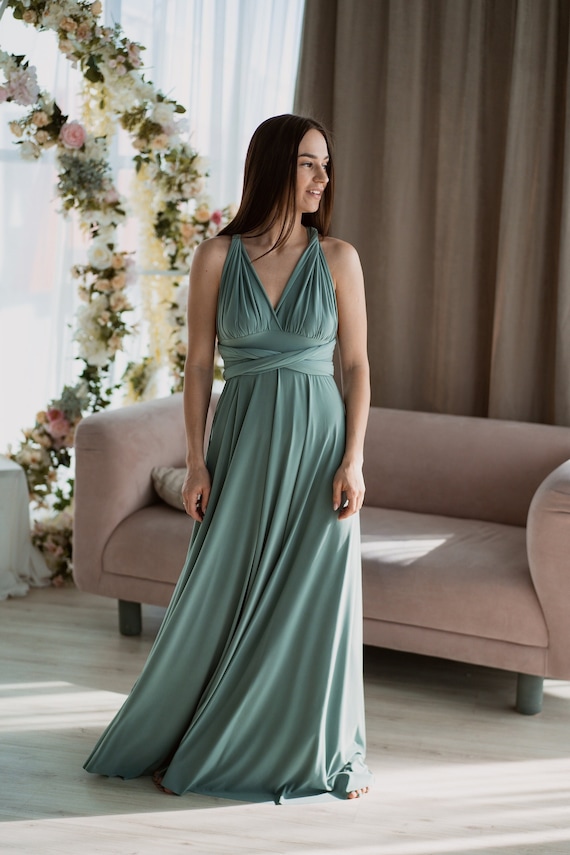 Sage Green Bridesmaid Dress Moss Green 
