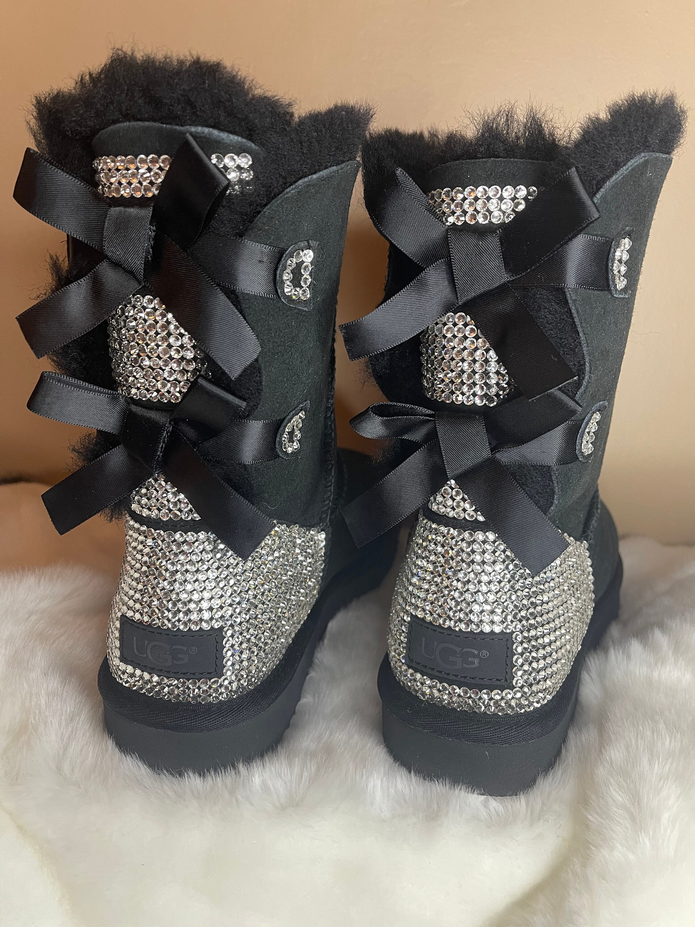 Ugg boots with rhinestones on back discount