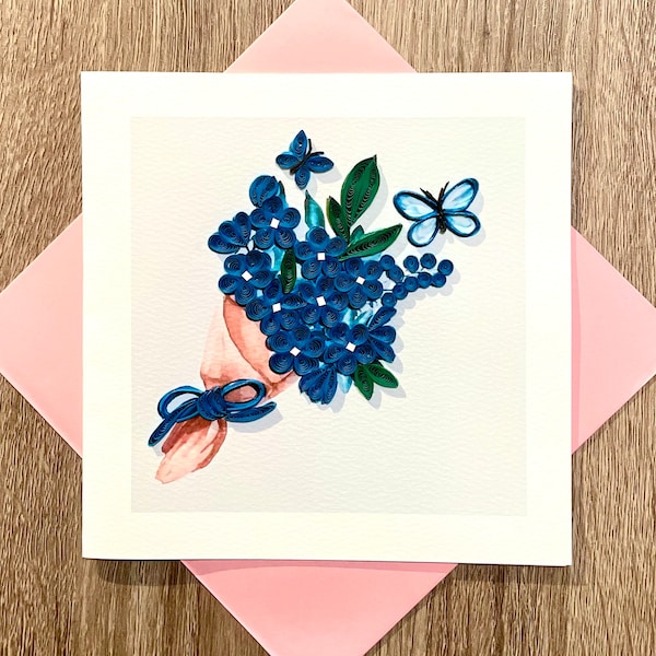 Handmade Card Quilling Card Greeting Card Paper Filigree