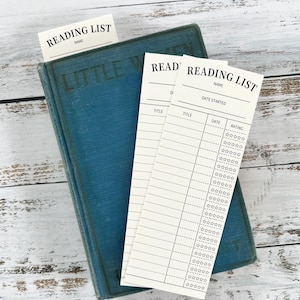 Reading List Bookmark: Track Your Reads