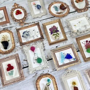 Sea Glass Paper Frame Magnet