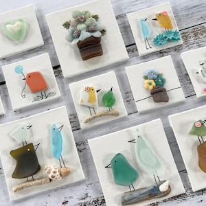 Sea Glass Mini Magnets