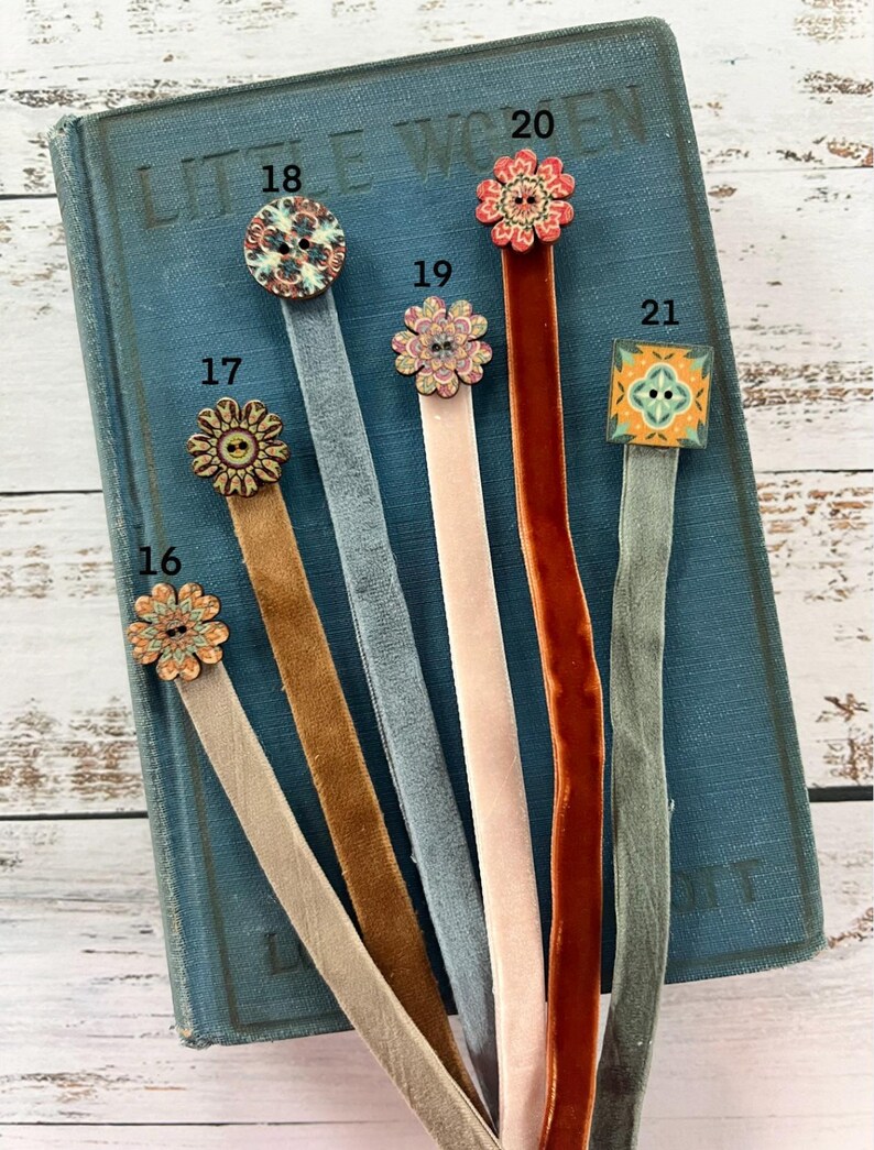 Velvet Ribbon Bookmark - Etsy