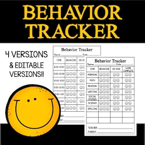 Behavior Tracker for Elementary Classrooms