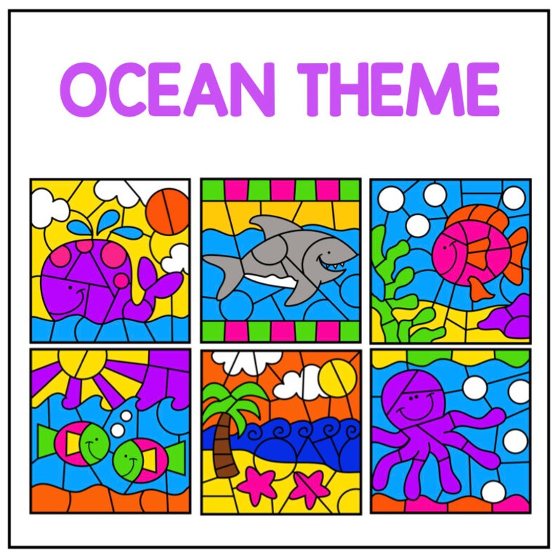 Addition and Subtraction Color by Code for First & Second Grade, No ...