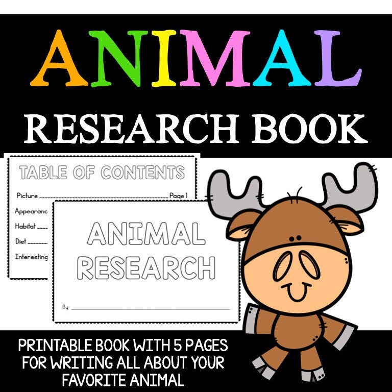 Animal Research Writing Book First Grade Writing Activity - Etsy Animal Research Writing Book First Grade Writing Activity - Etsy
