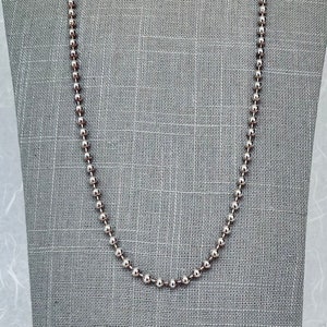 Collana a sfera grande da 28 pollici in argento sterling