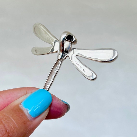 Sterling Silver Ammolite Dragonfly Pendant View 5
