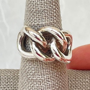 Anello a catena in argento sterling