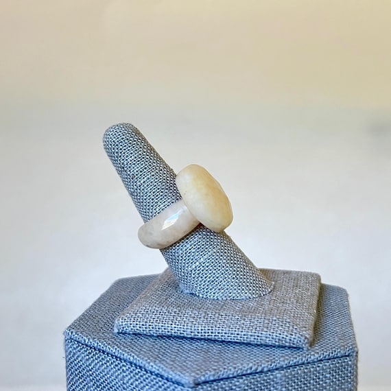Solid Hand Carved Quartzite Ring - image 3