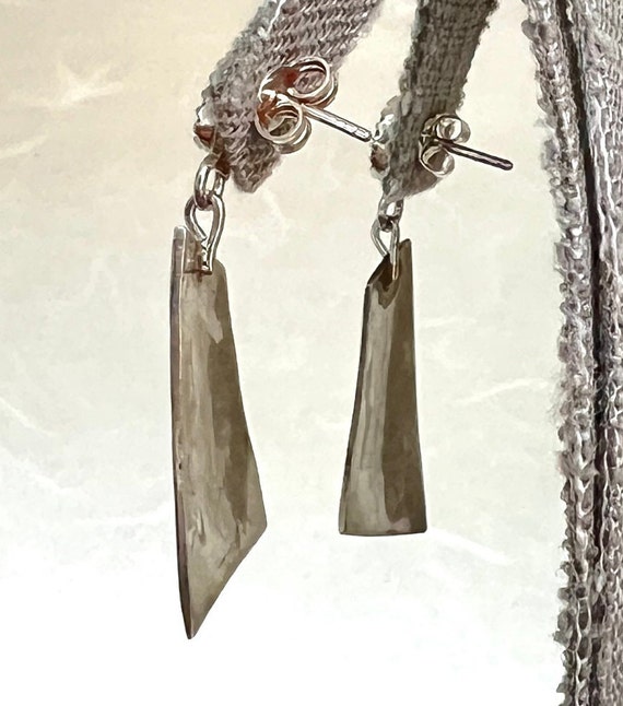 Sterling Silver Southwest Style Dangle Earrings - image 6