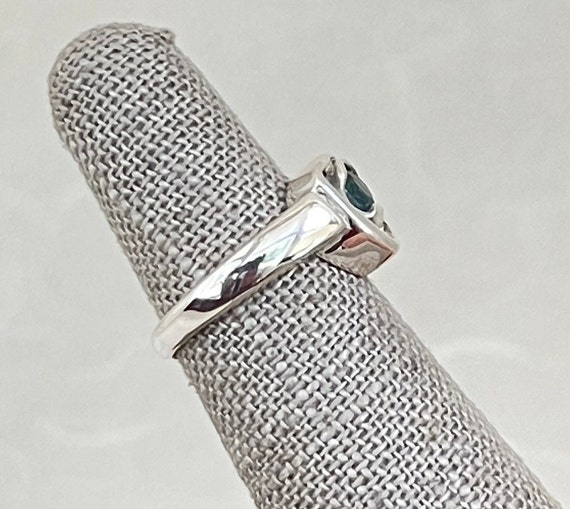 Sterling Silver Blue Topaz Ring - image 4