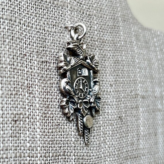 Bracelet Charm Sterling Silver - CUCKOO CLOCK Vintage 3,5 G - Argent 925