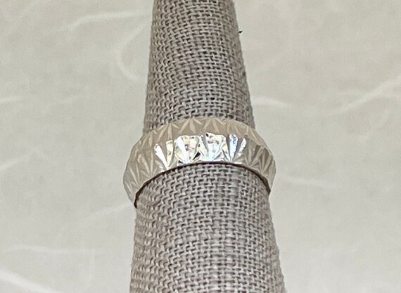 Sterling Silver Textured Band - image 2