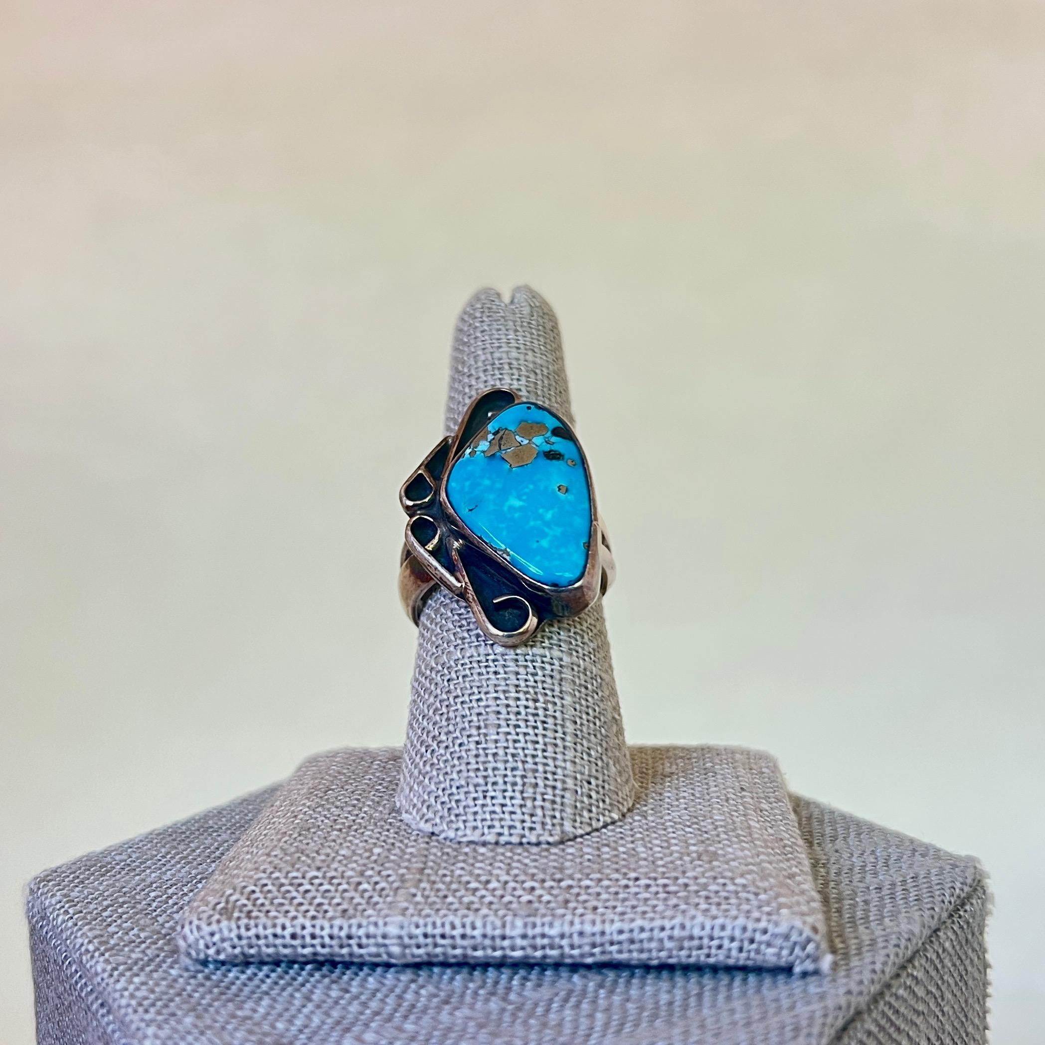 Ronnie Willie Vintage Native American Sterling Silver Turquoise 