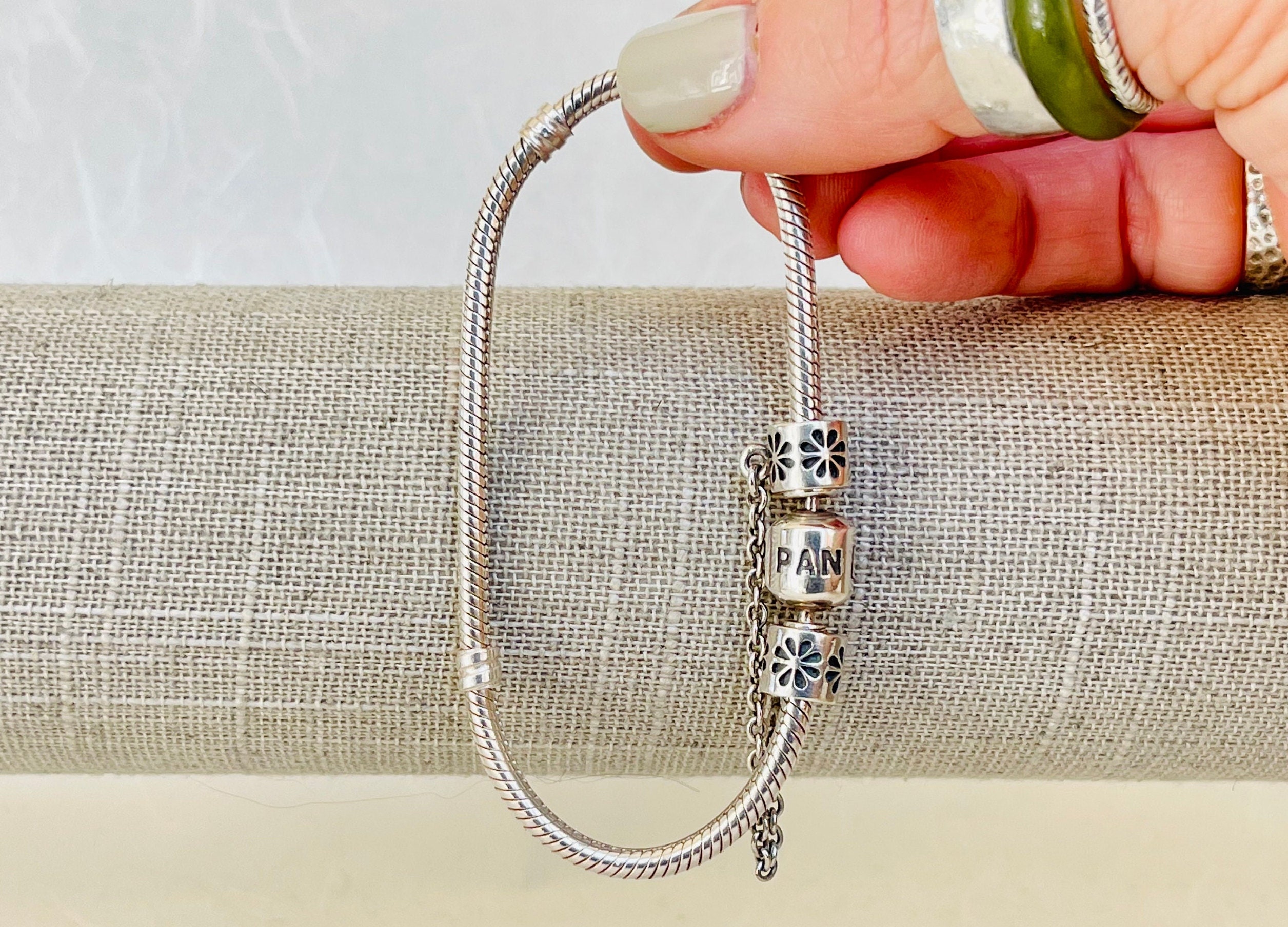 Pandora Moments Charm Key Ring, Sterling silver