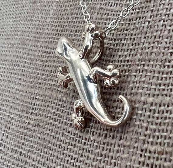 Sterling Silver Lizard Charm - image 3