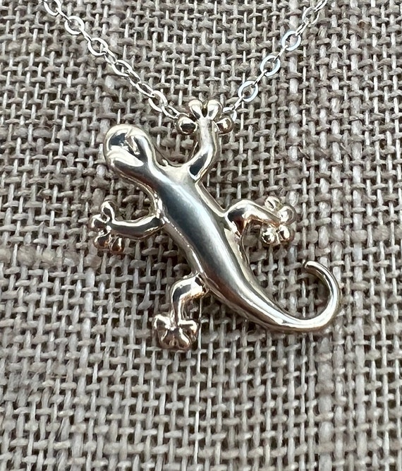 Sterling Silver Lizard Charm - image 1
