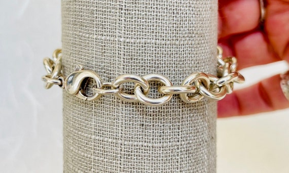 Sterling Silver Heavy Cable Bracelet - image 1