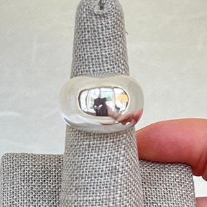 Anello a cupola in argento sterling