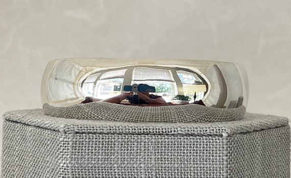 Sterling Silver Concave Cuff - image 1