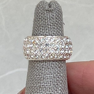 Anello dell&#39;eternità con strass in argento sterling