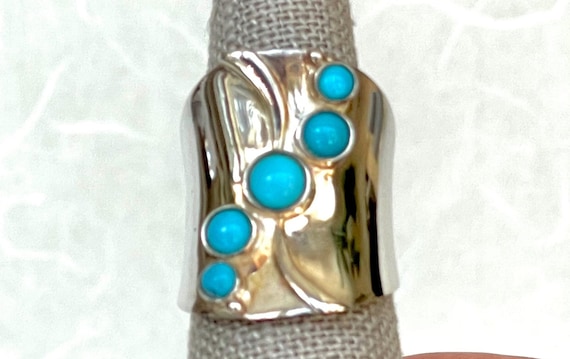Sterling Silver Turquoise Ring - image 1