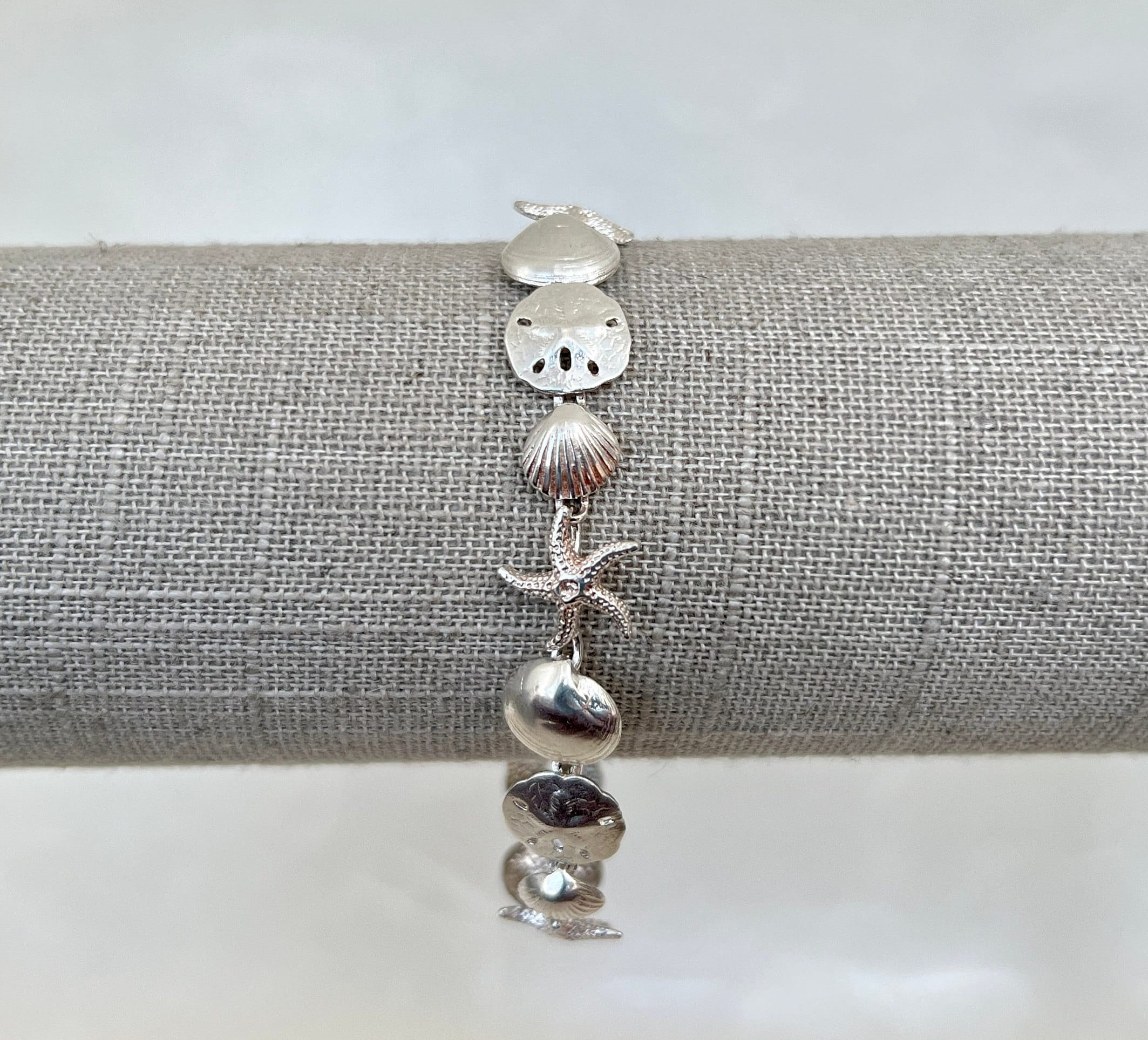 VINTAGE STERLINGSILBER SAND Dollar Anhänger Charm Maritim Strand 286734282434