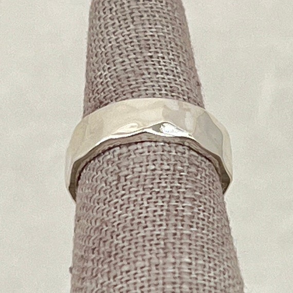 Sterling Silver Hammered Ring - image 4