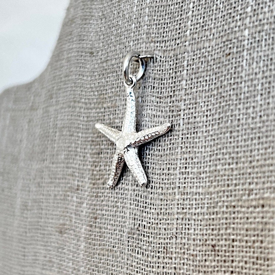 Vintage Sterling Silver Starfish Charm - Etsy