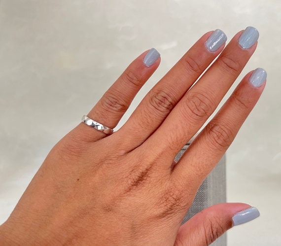 Sterling Silver Diamond Pattern Ring - image 5