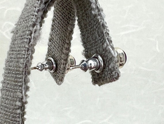 Sterling Silver Amethyst Stud Earrings - image 4
