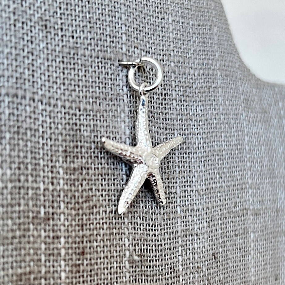 Vintage Sterling Silver Starfish Charm - Etsy