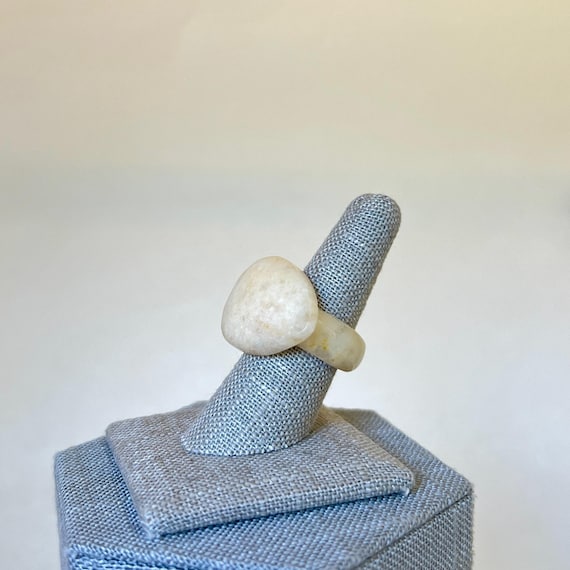 Solid Hand Carved Quartzite Ring - image 4