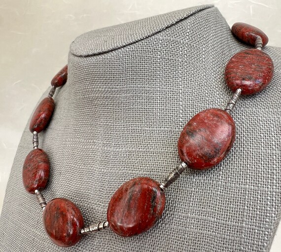 Sterling Silver Jasper Necklace View 3