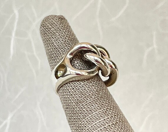 Sterling Silver Linked Chain Ring - image 3
