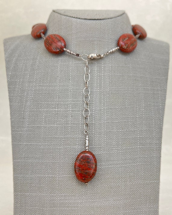 Sterling Silver Jasper Necklace View 6