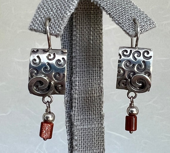 Silpada Sterling Silver Artistic Swirls Earrings